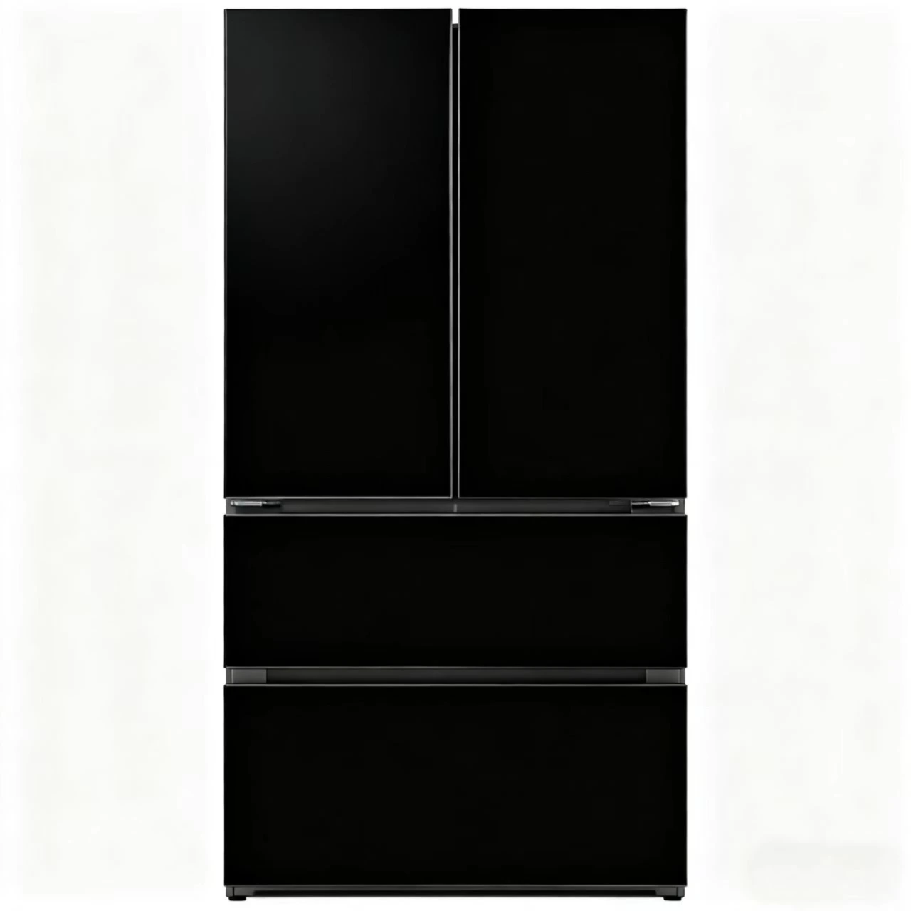 Refrigerator door glass panel front view