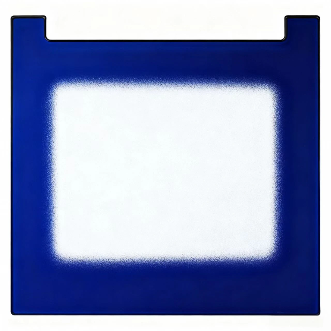 Frosted glass panel front view for small appliances