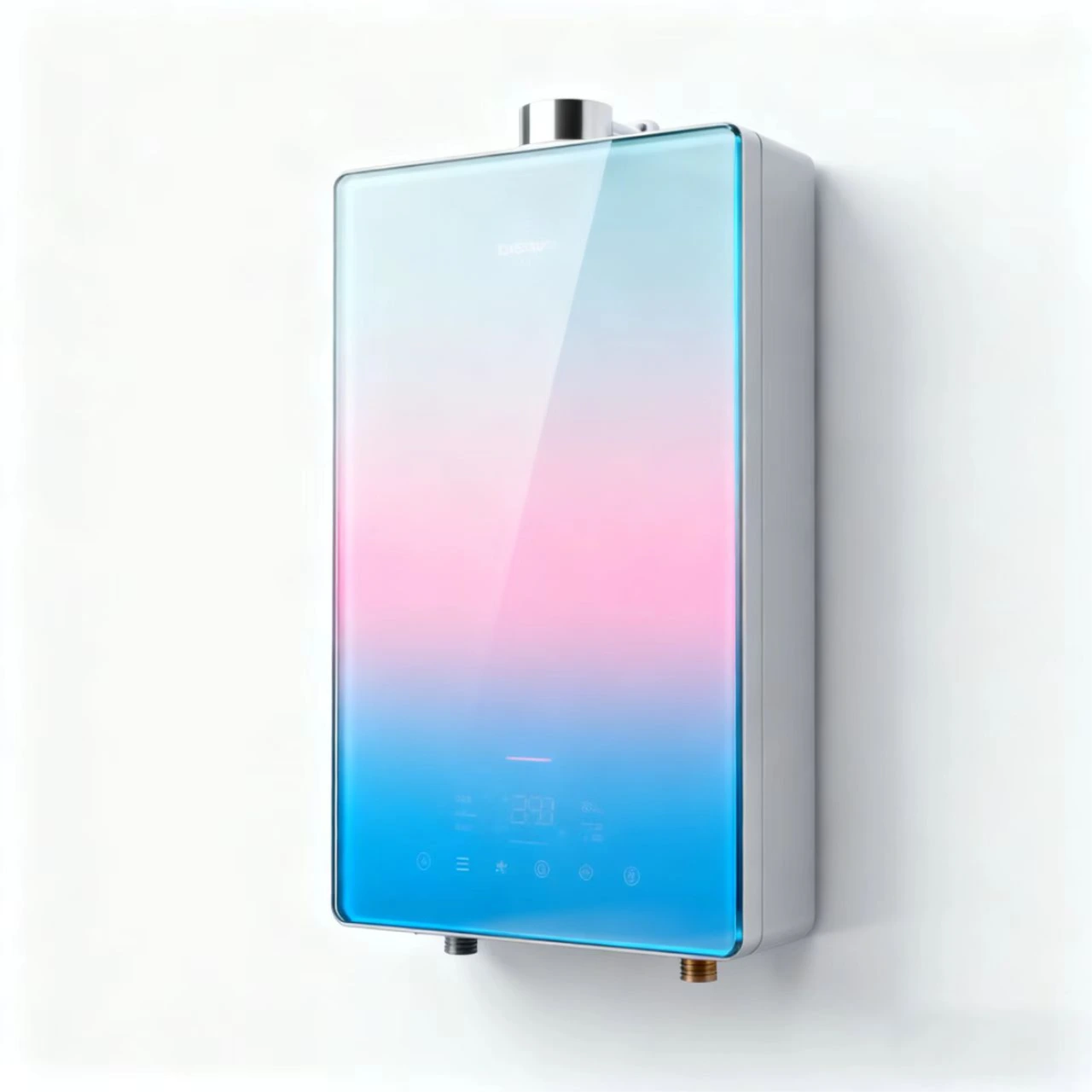 Sleek touch‑compatible glass panel installed on appliance