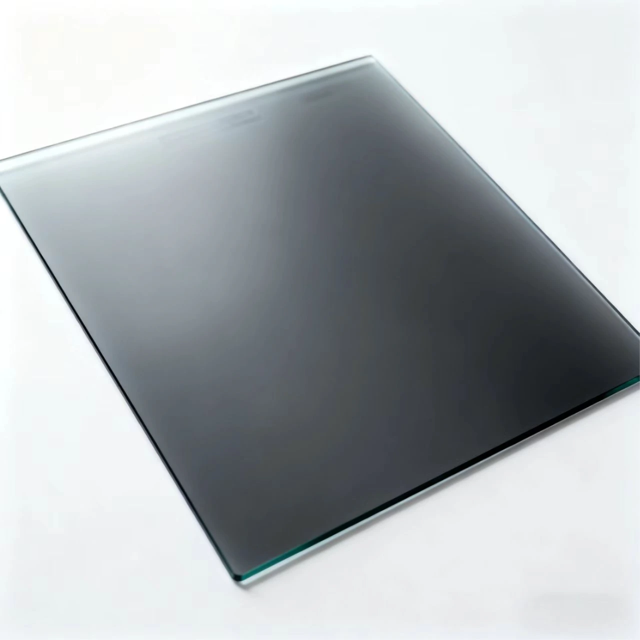 Custom grit and printed pattern on frosted glass