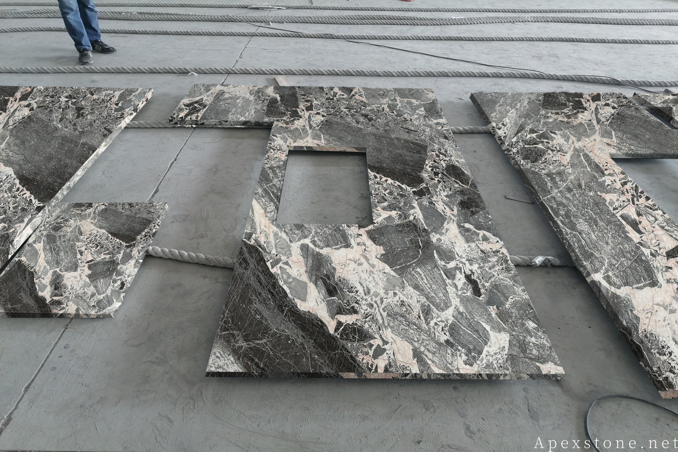 Chanel Grey Marble Benchtops & Backsplashes Chanel Grey Marble