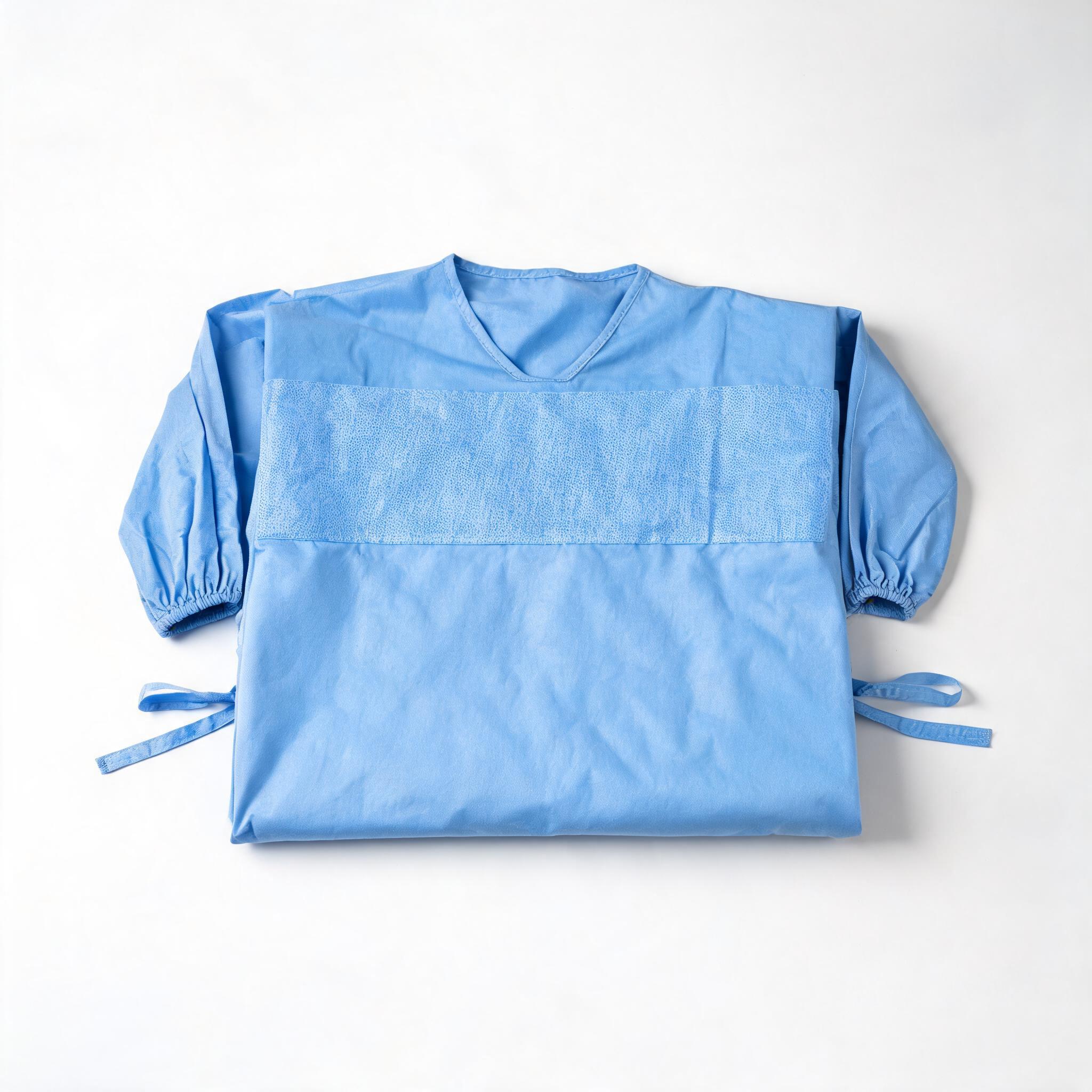 PP Reinforced Surgical Gown Sterile Blue surgical gown