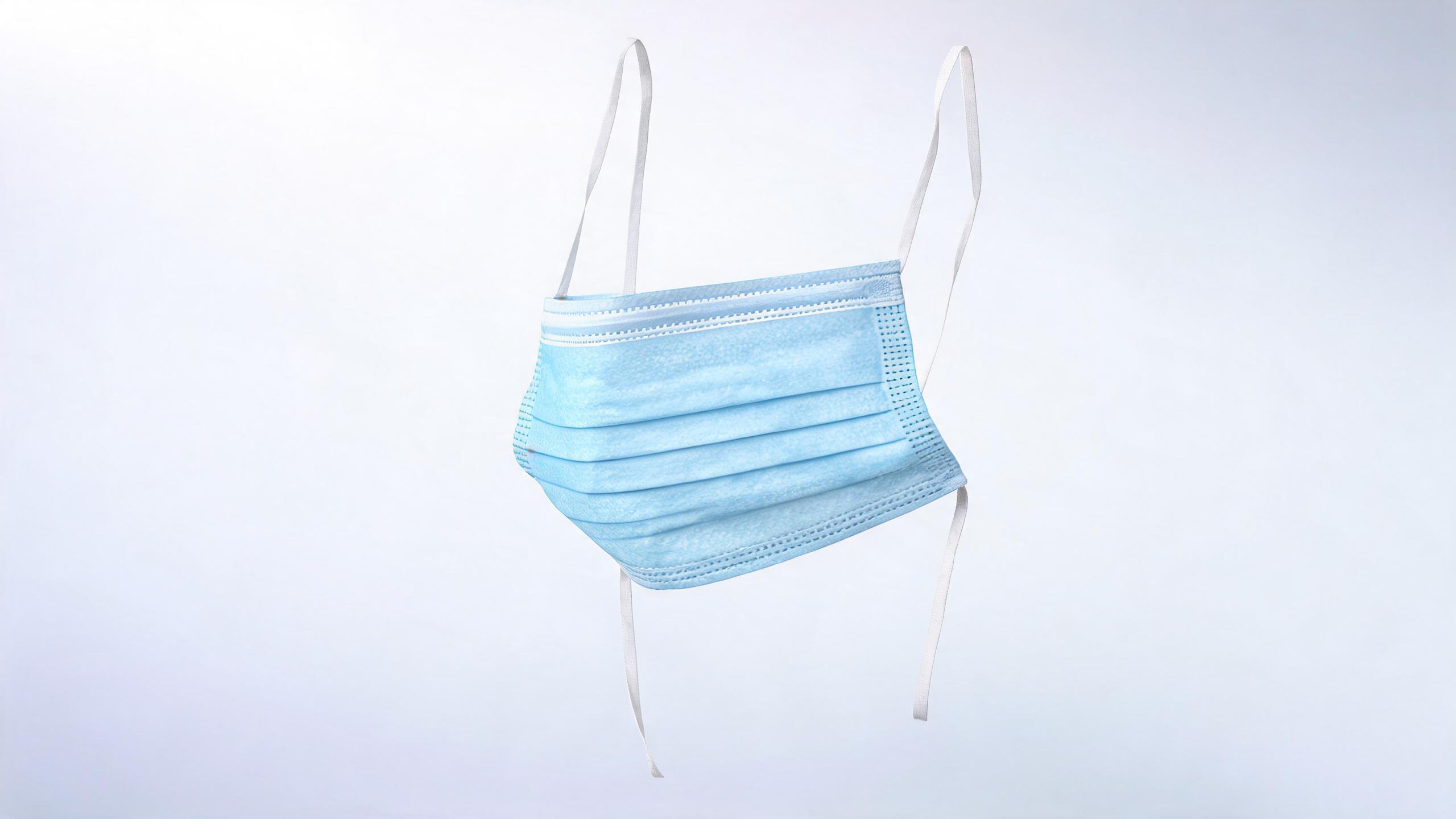 Surgical Mask Tie-On Blue surgical mask