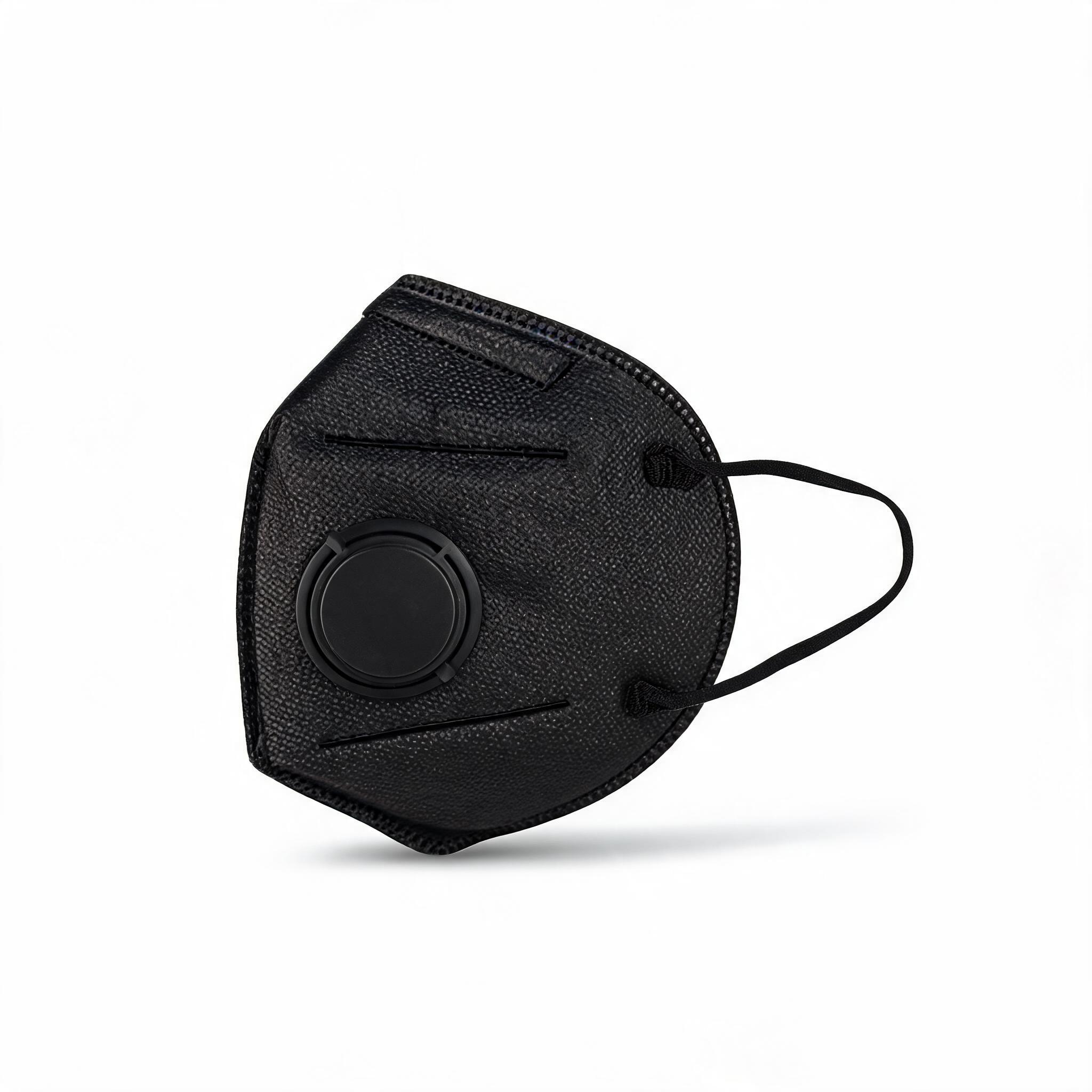 KN95 Valve Respirator Black Medical Protective Equipment