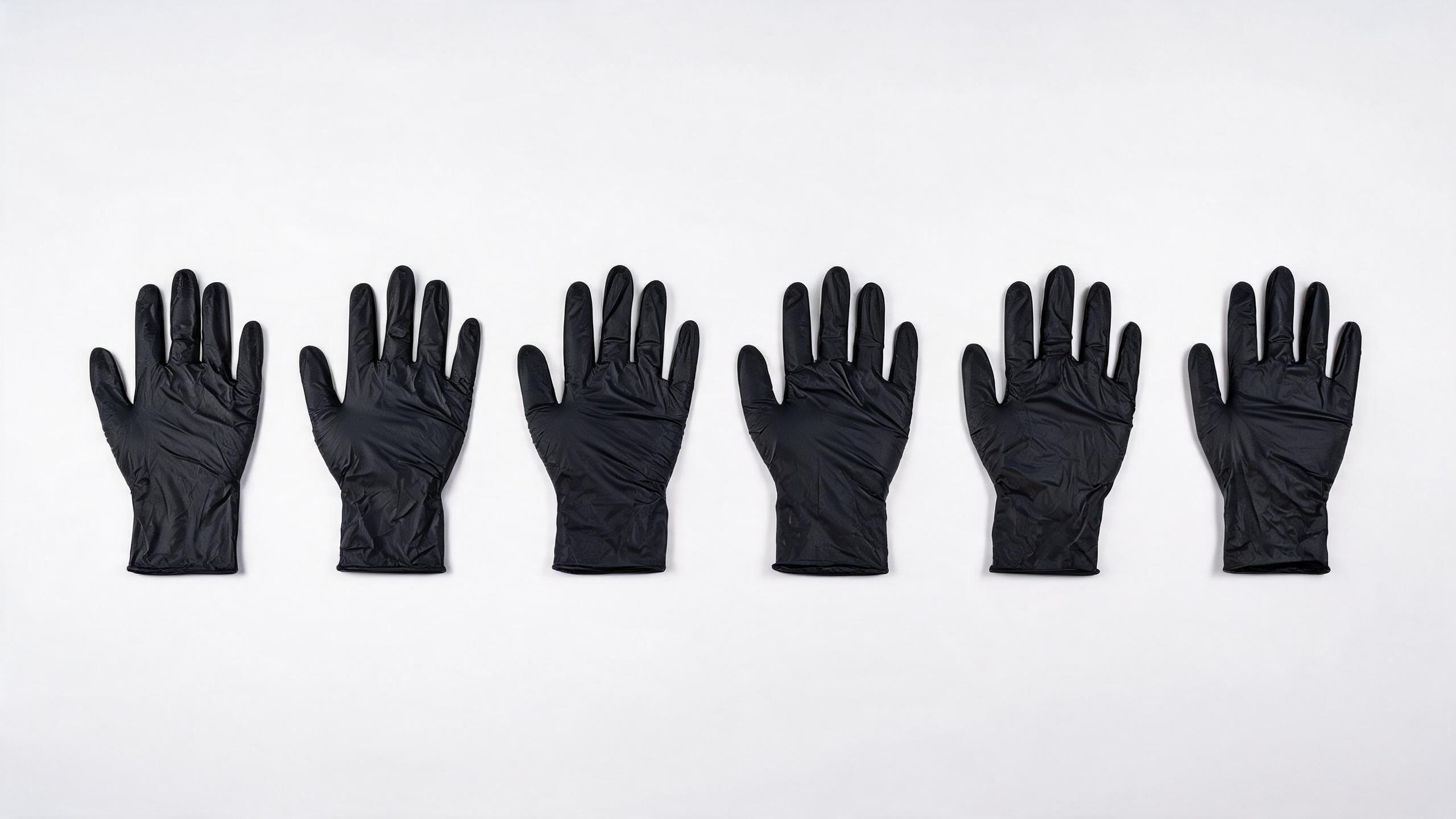 Nitrile Exam Gloves Textured Black