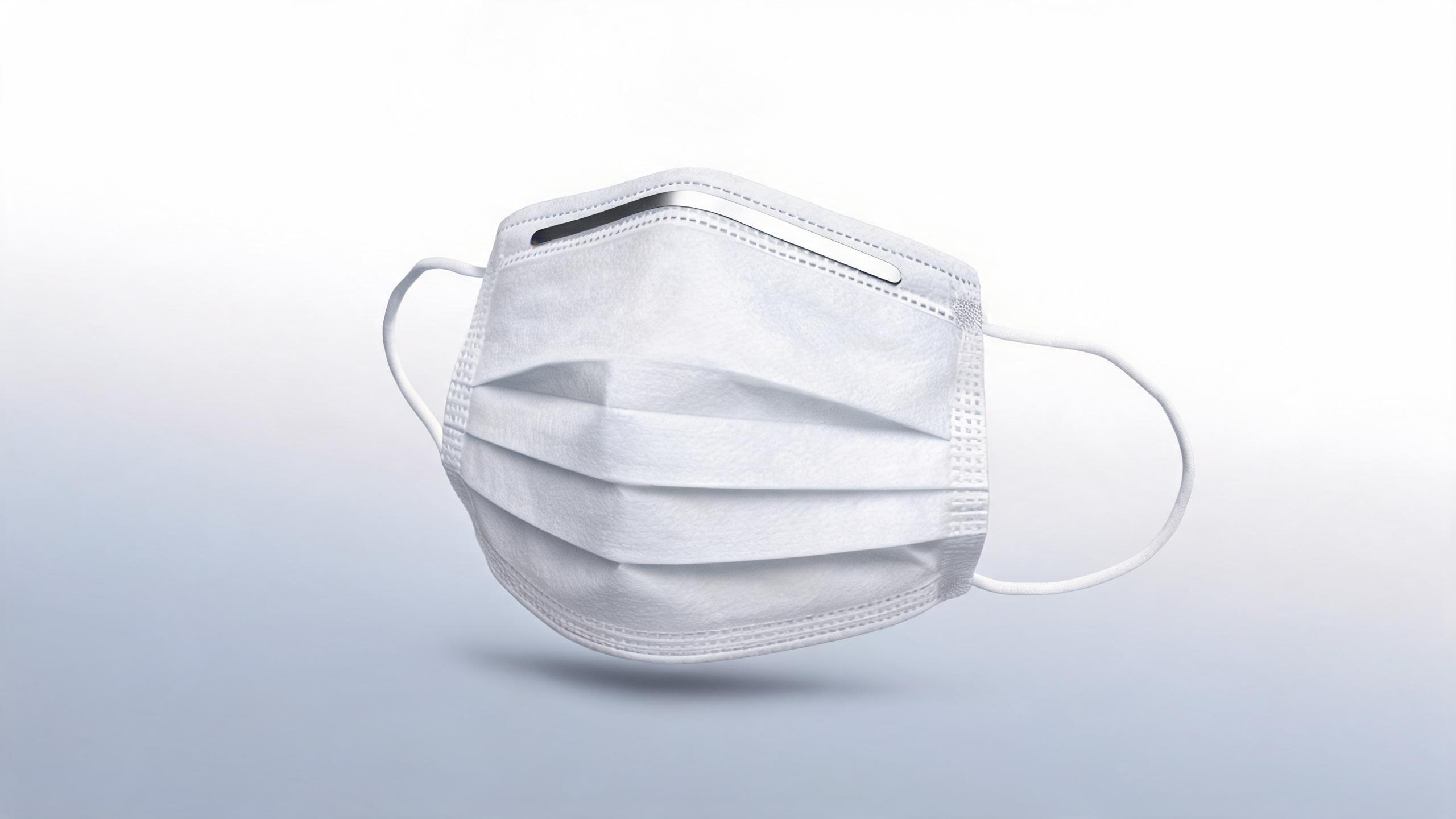 Surgical Mask with Nose Clip White surgical mask