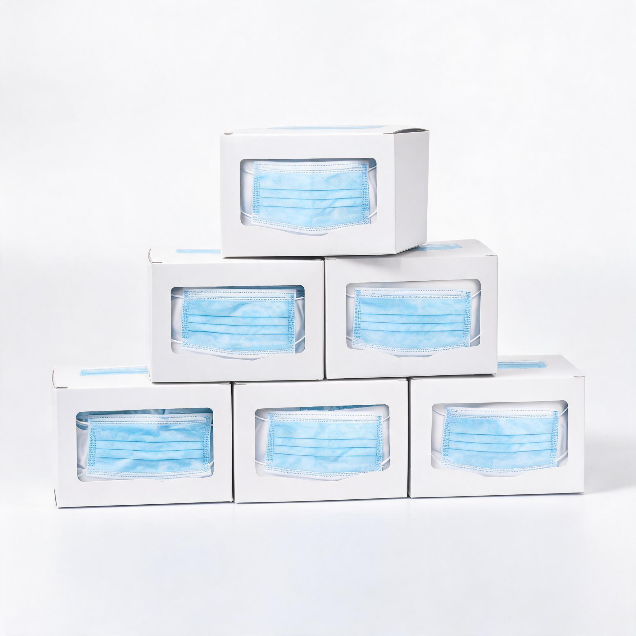 Surgical Mask 3-Ply Blue Disposable Nonwoven