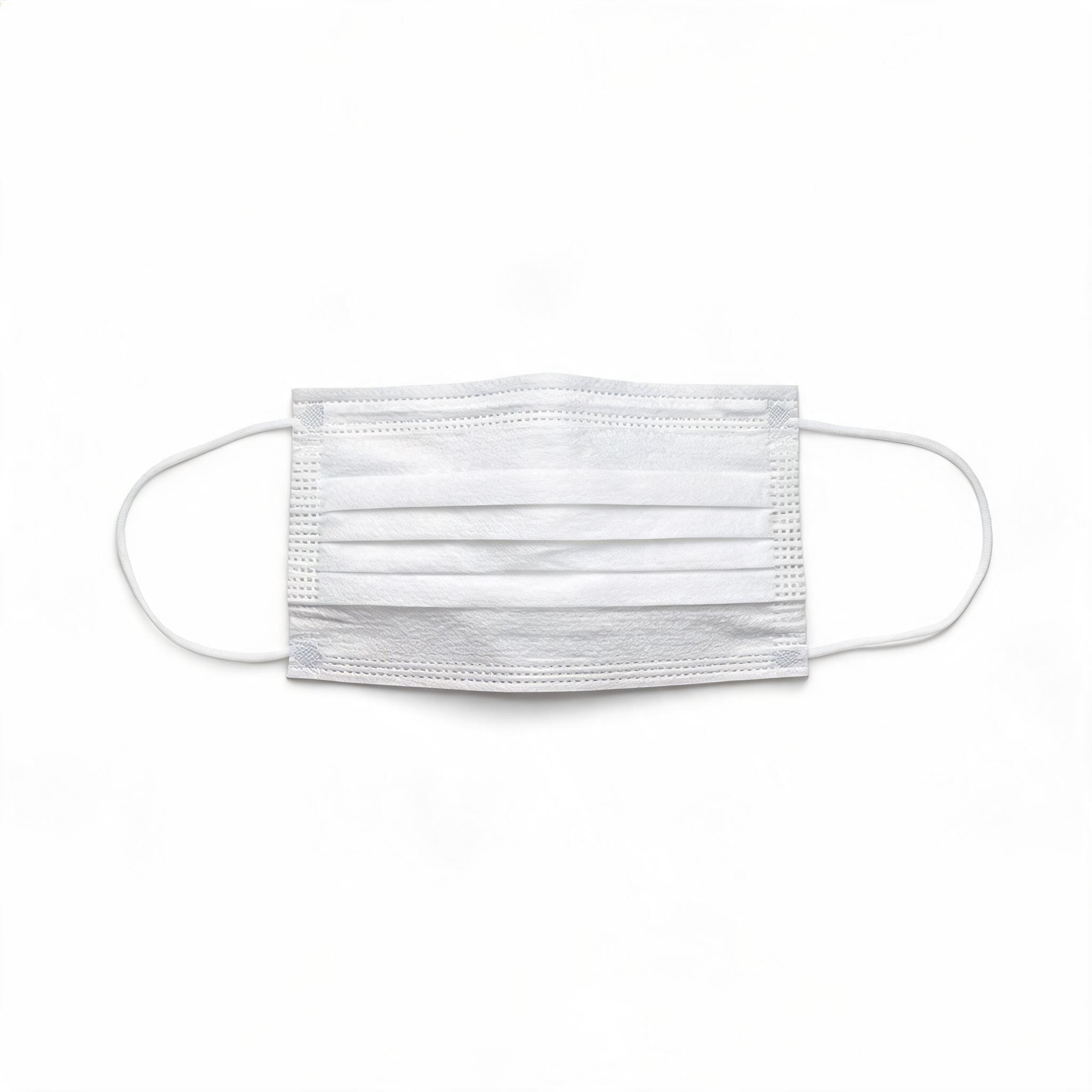 Surgical Mask Earloop White – standard 3-ply surgical mask with earloop, EN 14683 Type II rated