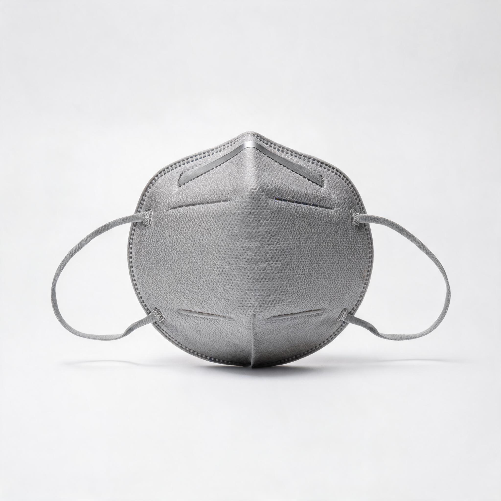 KN95 Cup Respirator Grey – hard-shell cup KN95 with adjustable straps for medical and industrial use