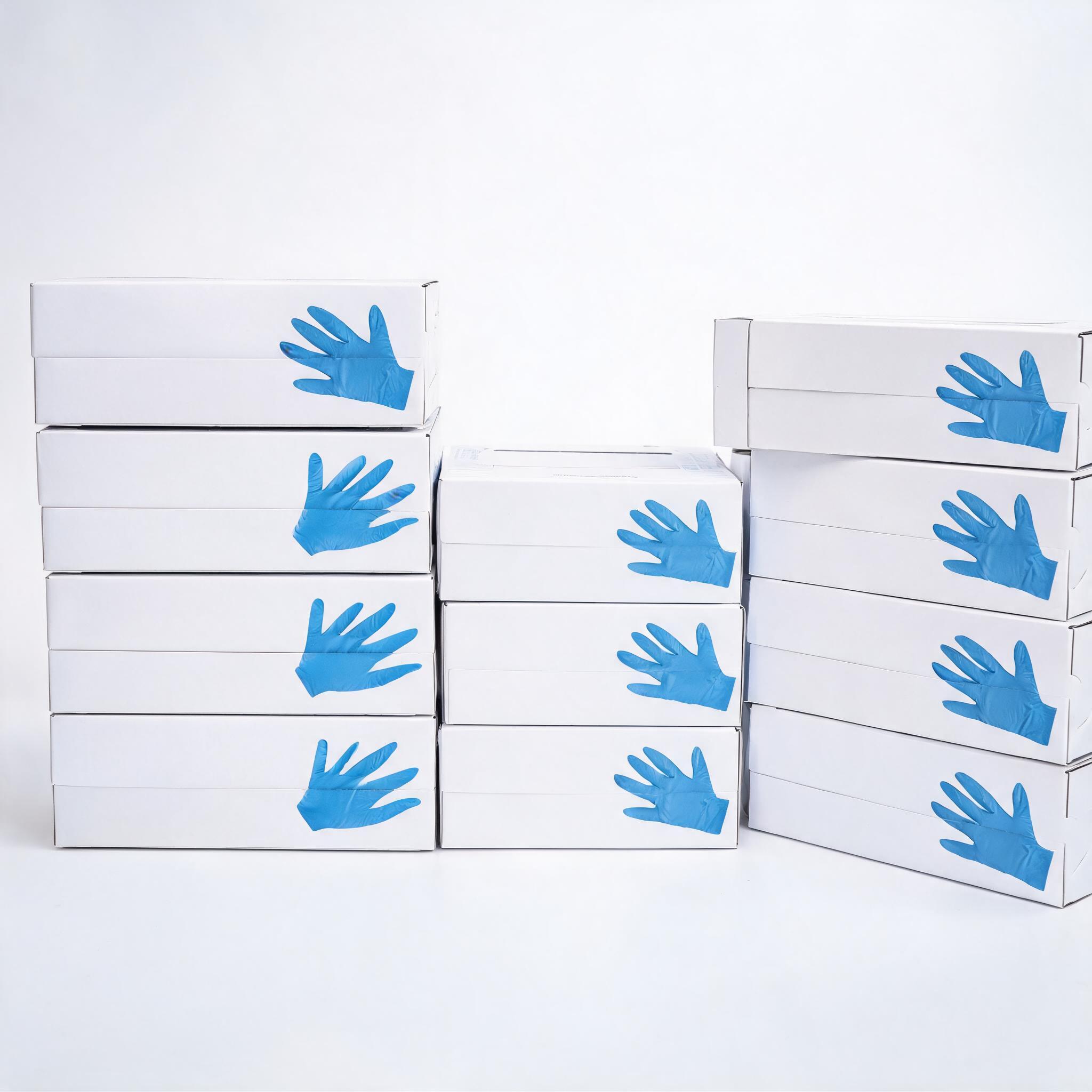 Nitrile Gloves Powder-Free Blue Disposable Nonwoven