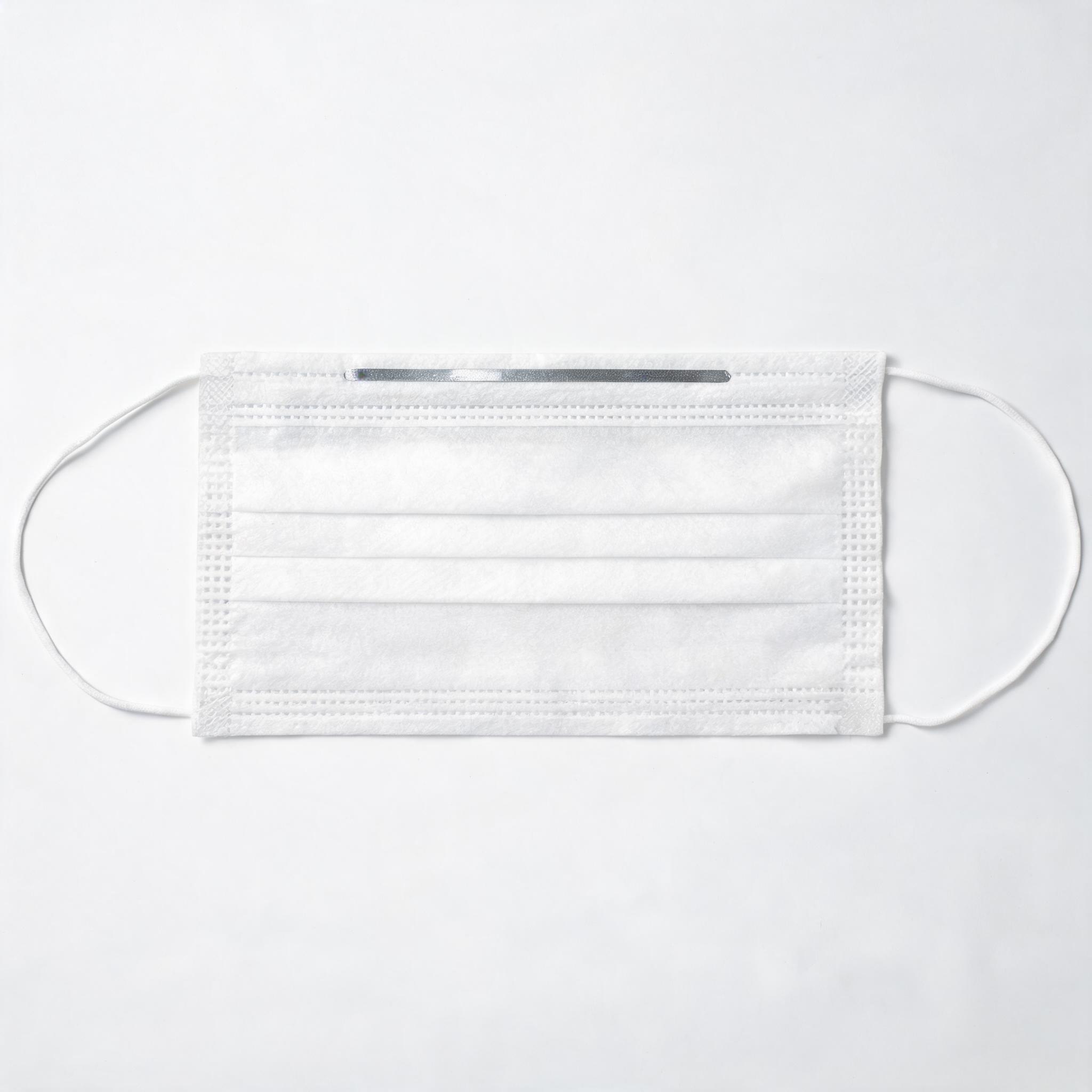 Surgical Mask with Nose Clip White surgical mask
