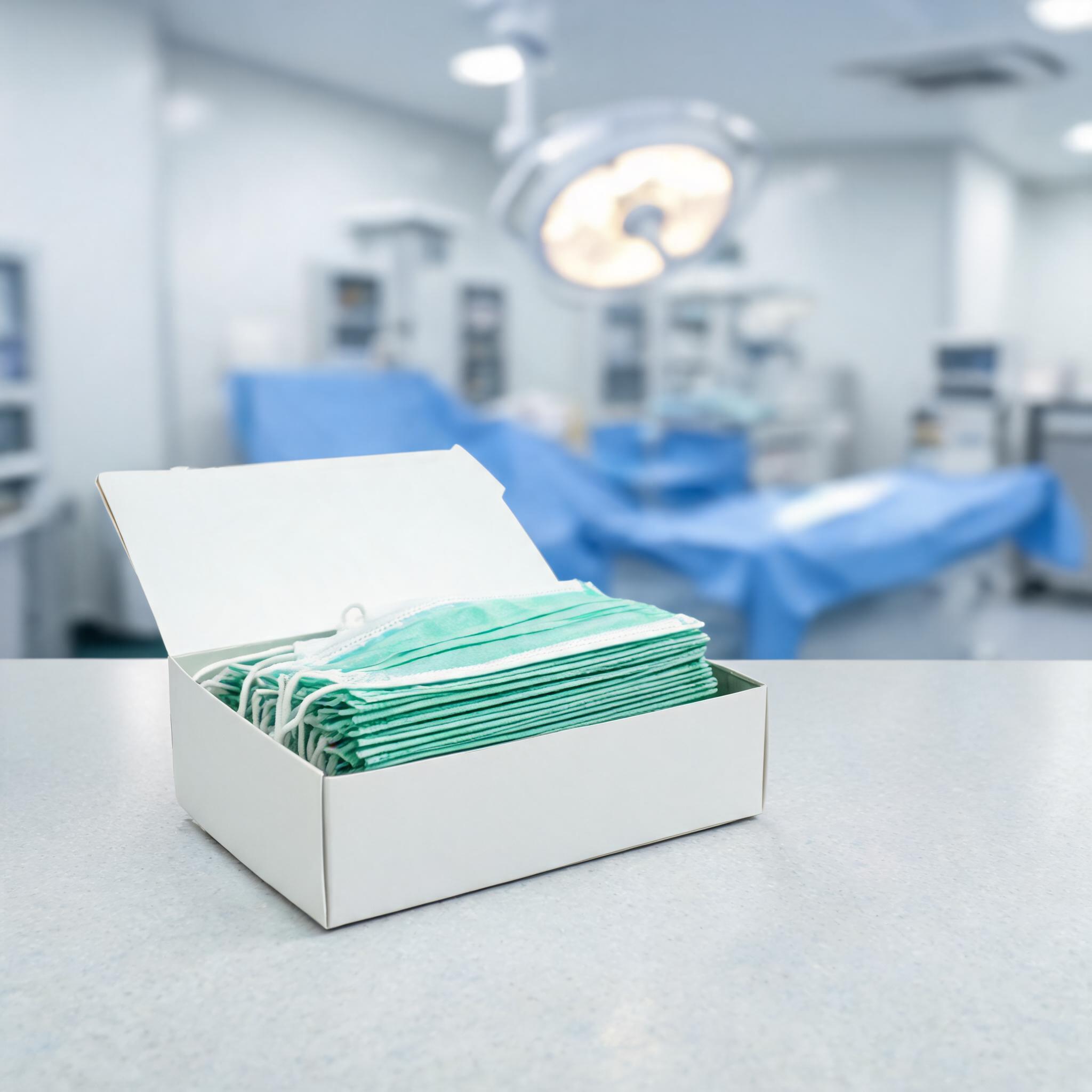 Surgical Mask Type IIR Green β green Type IIR surgical mask with earloop, EN 14683 certified, β₯98% BFE