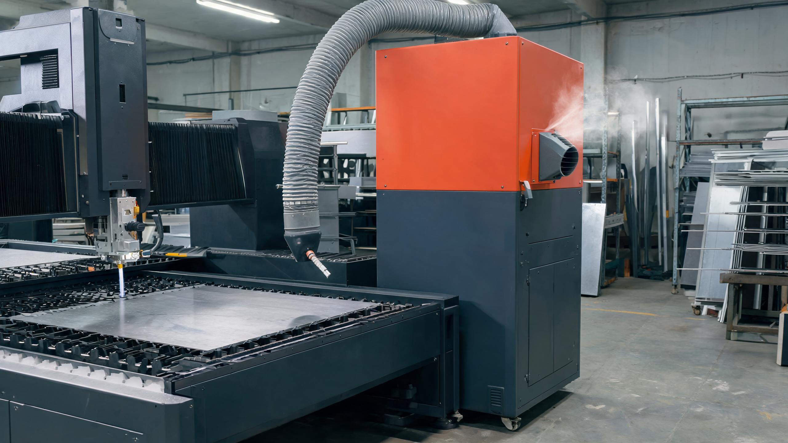 Laser Cutting Fume Extraction & Dust Removal System laser fume extraction
