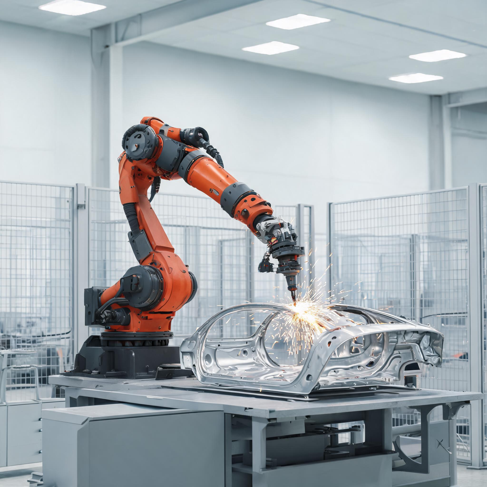 Automated Robotic Arm Fiber Laser Welding Machine robotic laser welding machine