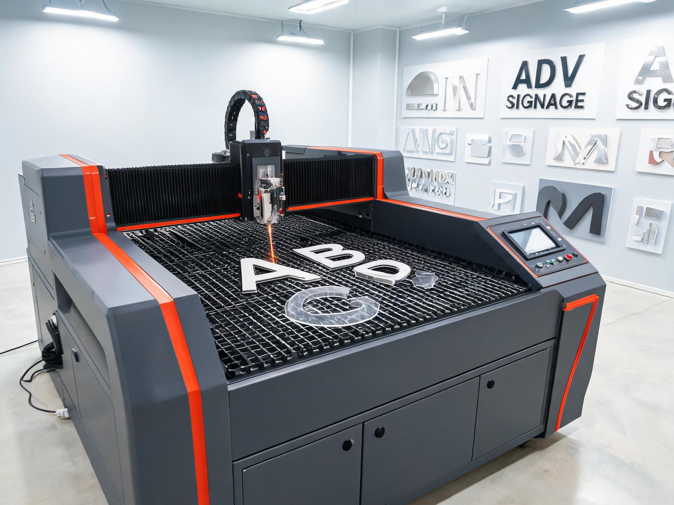 2000W Advertising Signage Fiber Laser Cutting Machine advertising signage fiber laser cutting machine