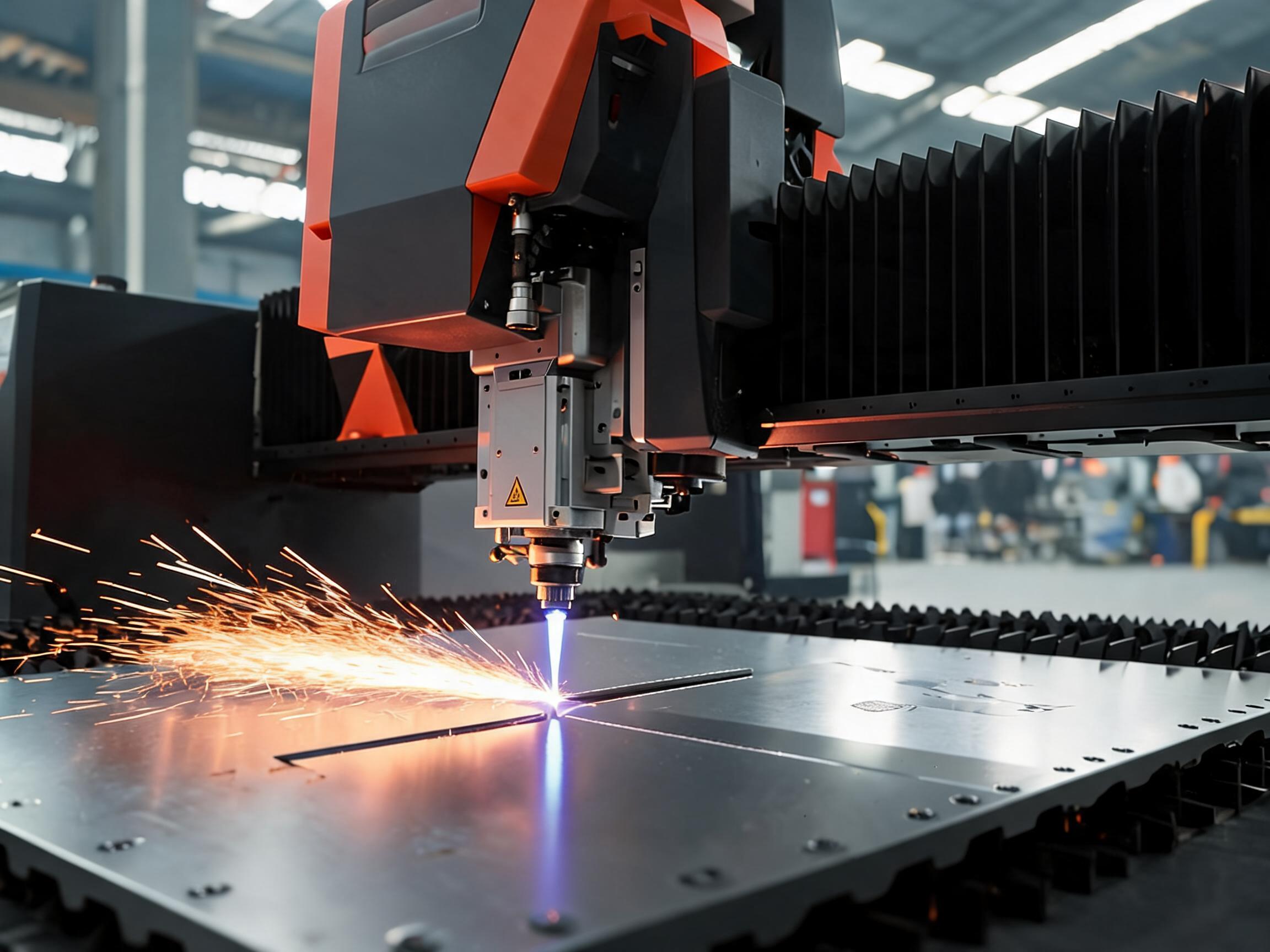 High-power aviation aluminum fiber laser cutting machine cutting reflective aluminum sheet with nitrogen assist