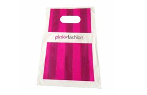 Die Cut Patch Handle Biodegradable Shopping Plastic Bag Biodegradable Patch Handle Bag
