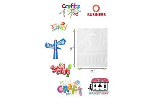 Biodegradable Patch Handle Carrier Bag Biodegradable shopping plastic bag