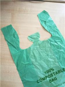 Biodegradable Supermarket Bags Biodegradable t shirt bags
