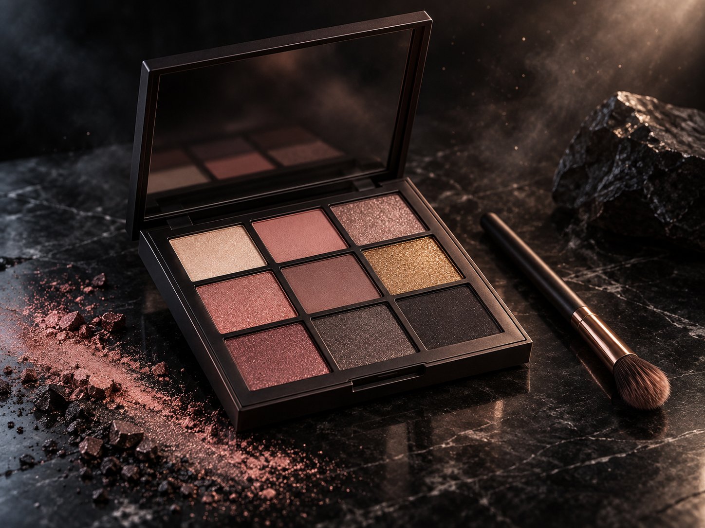 Nine Shade Eyeshadow Palette Smoky Rose Palette