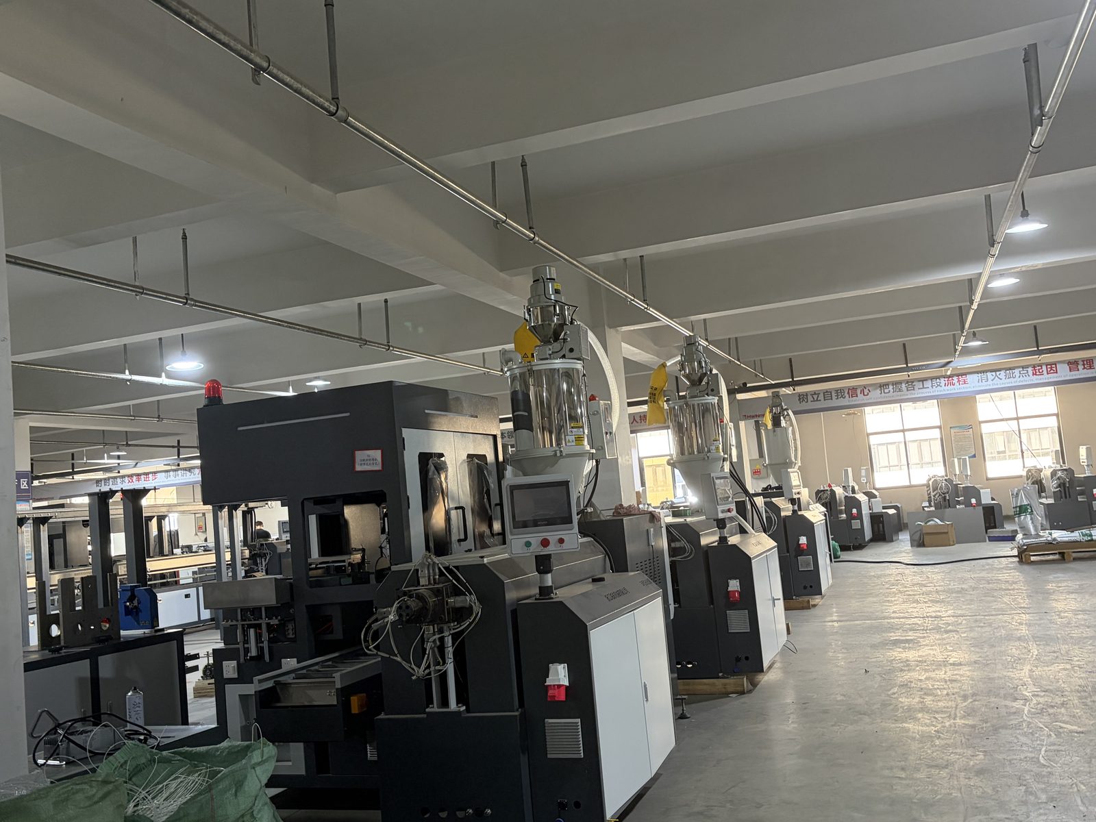 Assembly area inside the production workshop