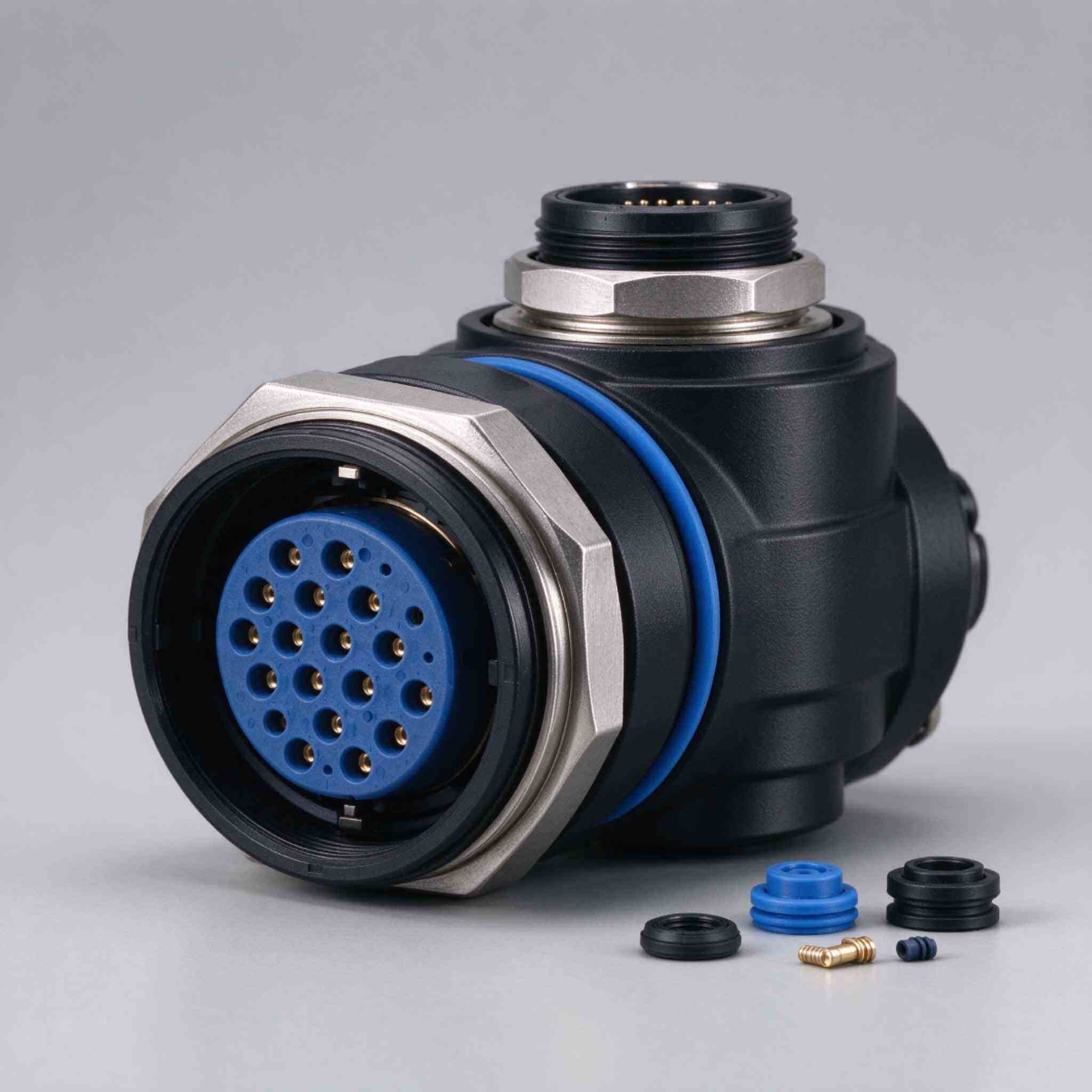 M23 heavy‑duty circular industrial power signal connector
