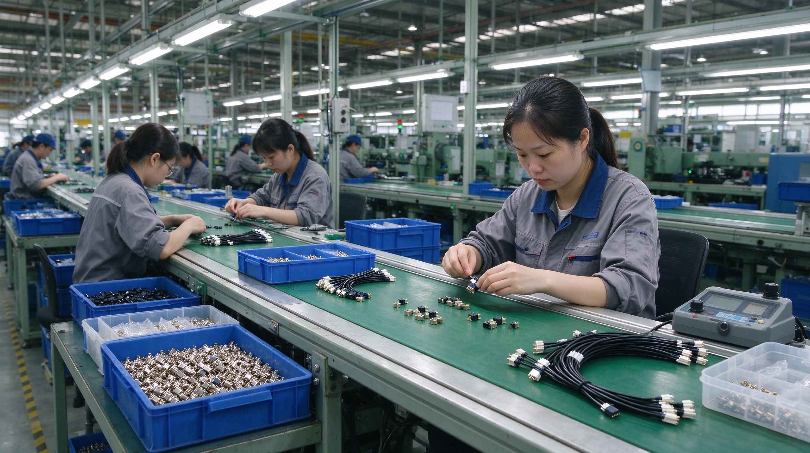 Linkwell Industrial Connect production workshop