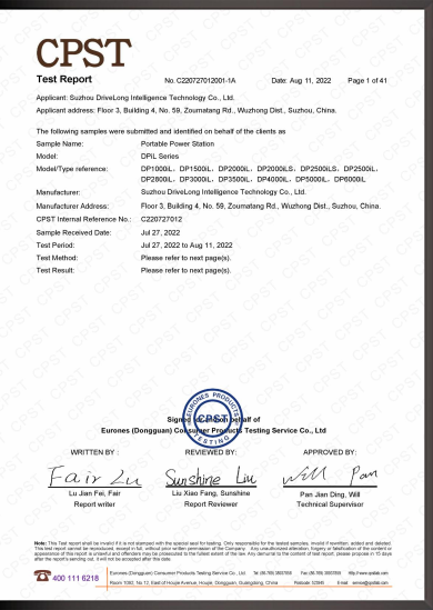 CPST Test Report