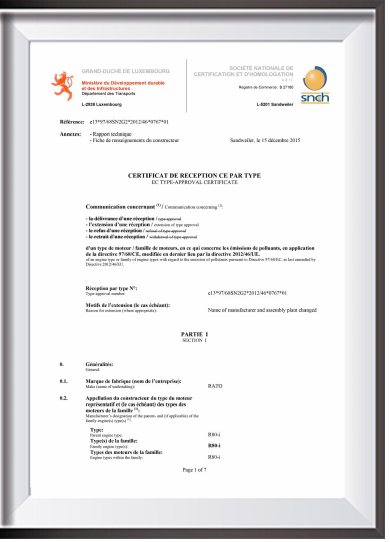 EC Type-Approval Certificate