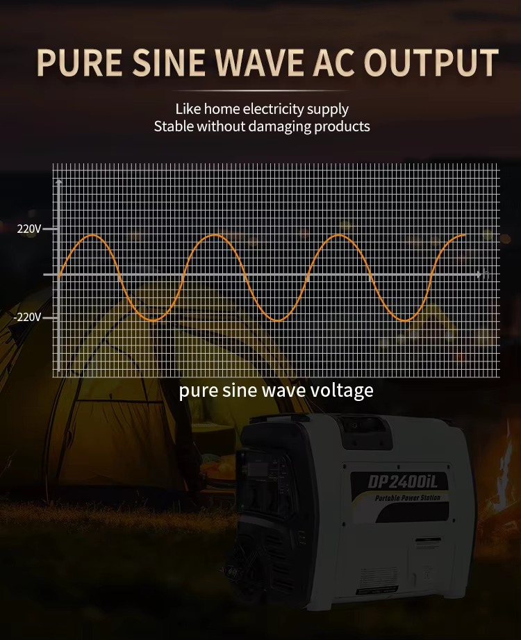 DP2400iL Pure Sine Wave AC Output