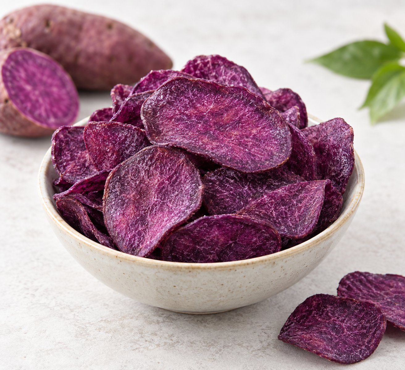 Vacuum Fried Purple Sweet Potato Chips