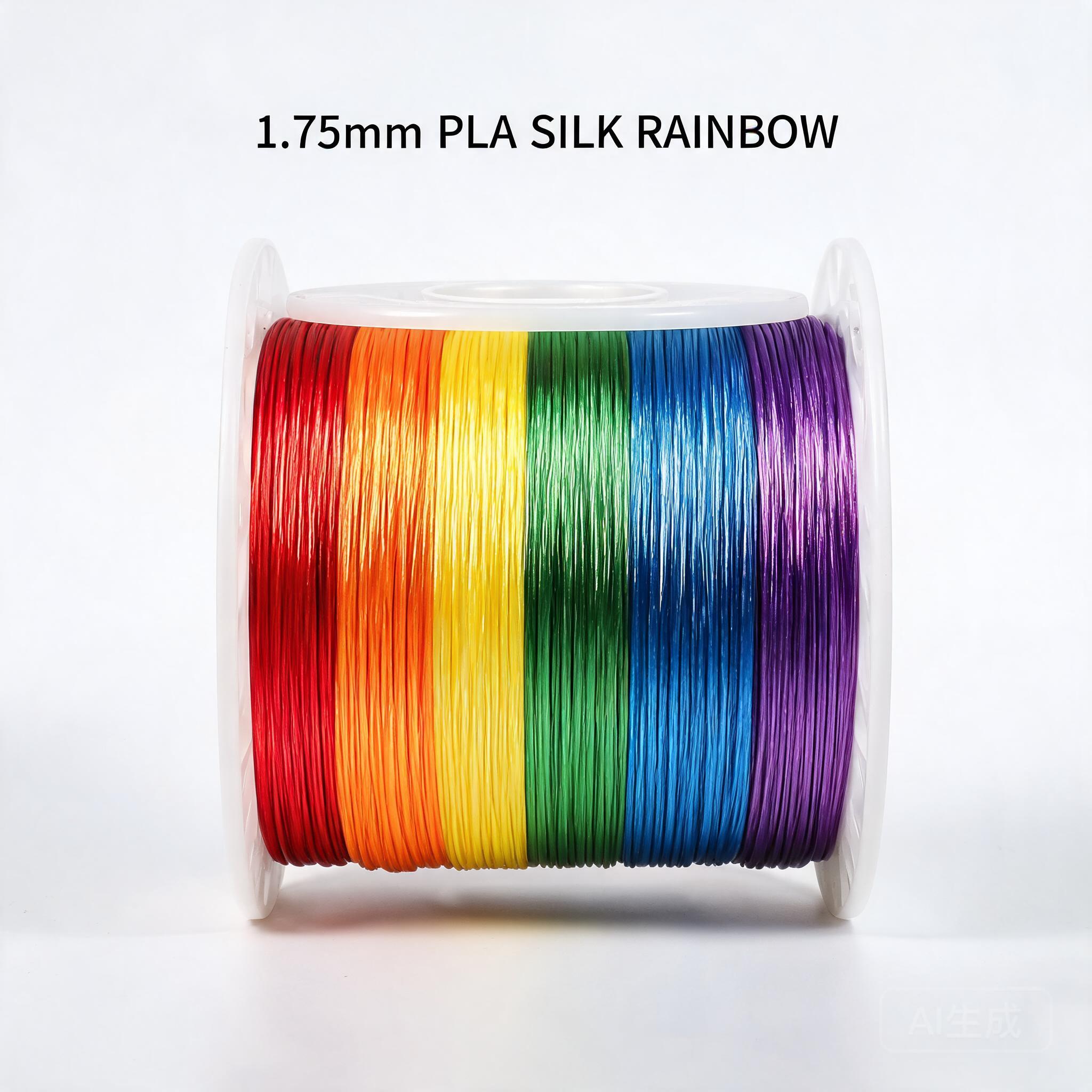 PLA Silk Rainbow Filament 1.75mm PLA Filament