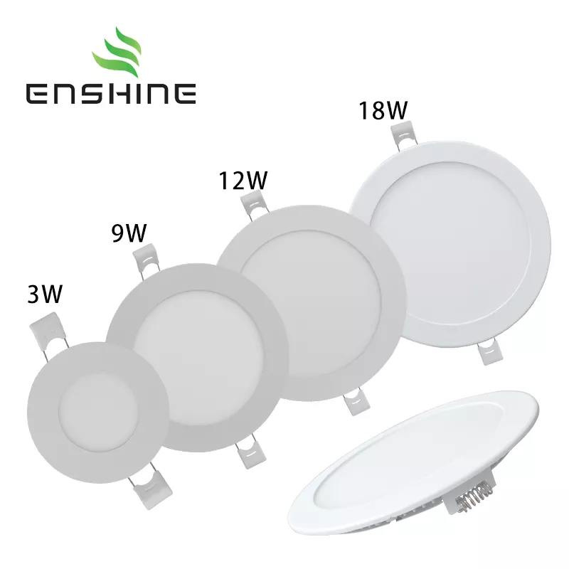 Recessed LED Panel Round and Square Panel lighting factory
