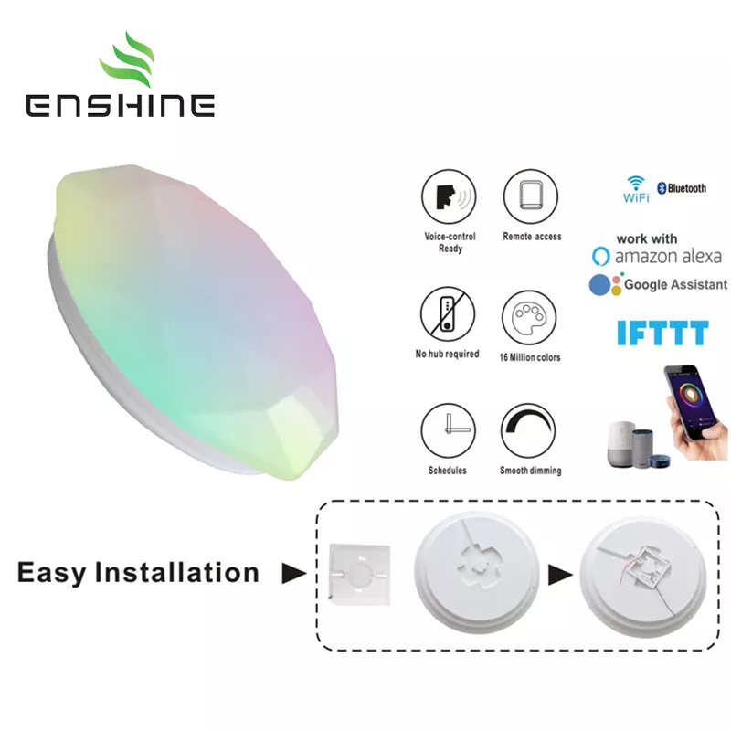 Smart WiFi RGB Ceiling Light Smart LED Ceiling Light