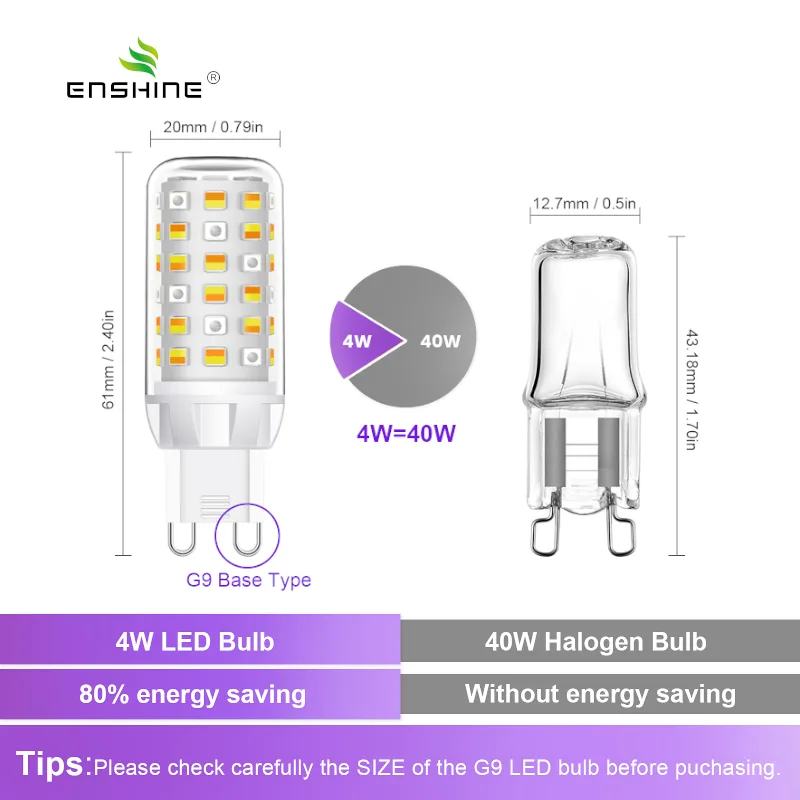 Smart RGBCW WiFi G9 G9 LED bulb manufacturer
