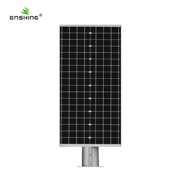 Solar Streetlight with multi sensor Back view of solar street light