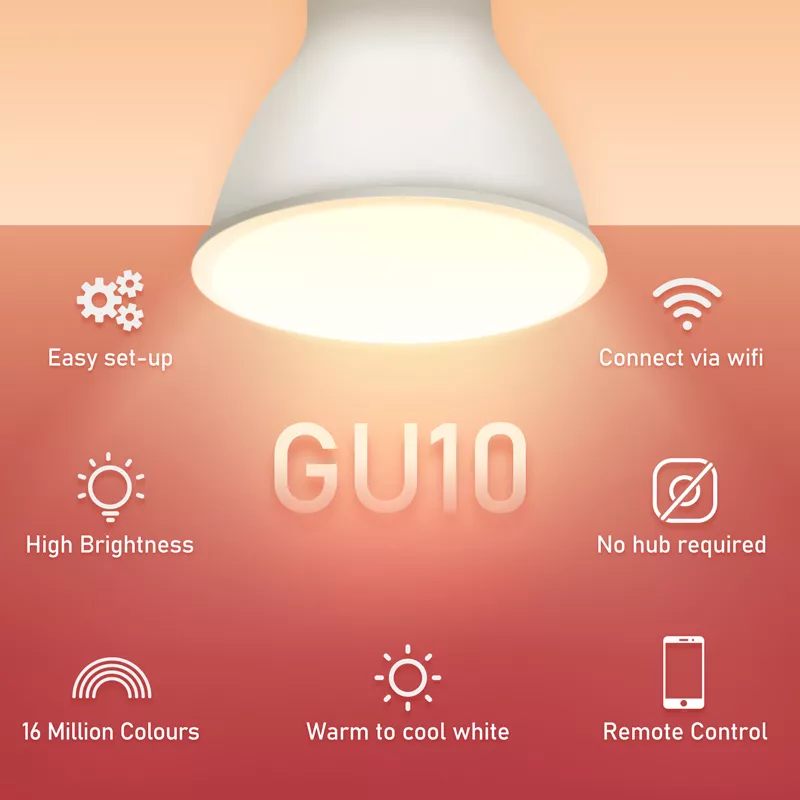 GU10 Smart Light Bulb Intelligent Lighting Solution for Smart Homes