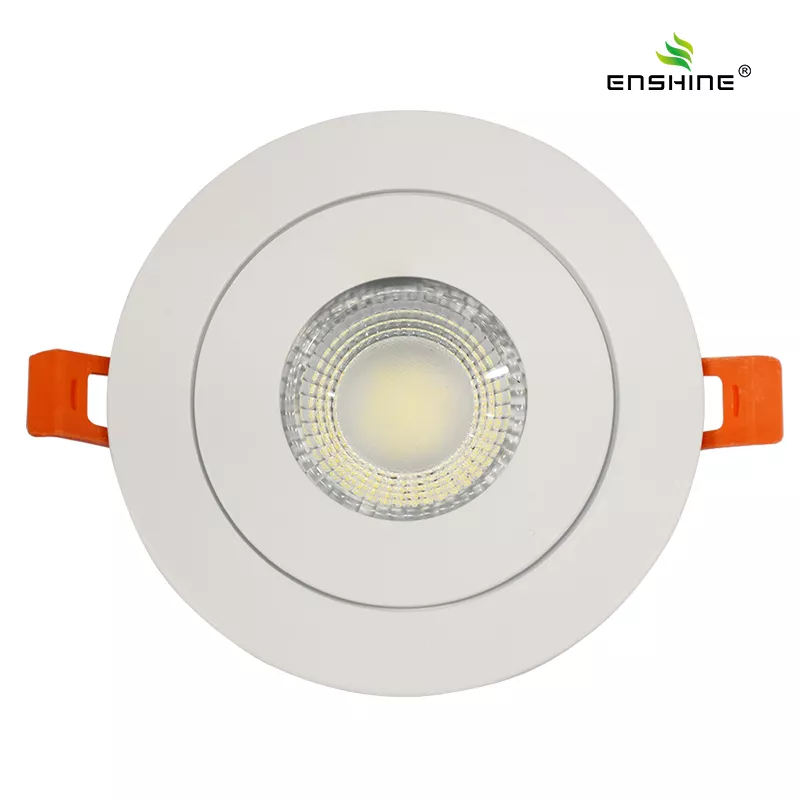 Rotatable Downlight Plastic LED 360° Adjustable Gimbal 3cct downlight with driver