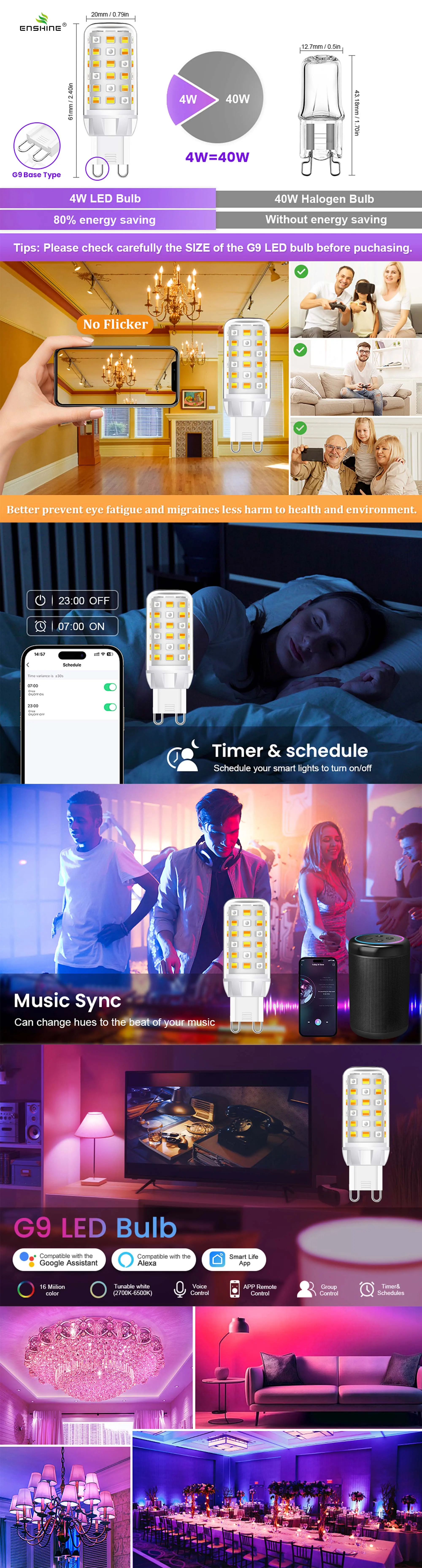 smart RGB WIFI G9 FACTORY