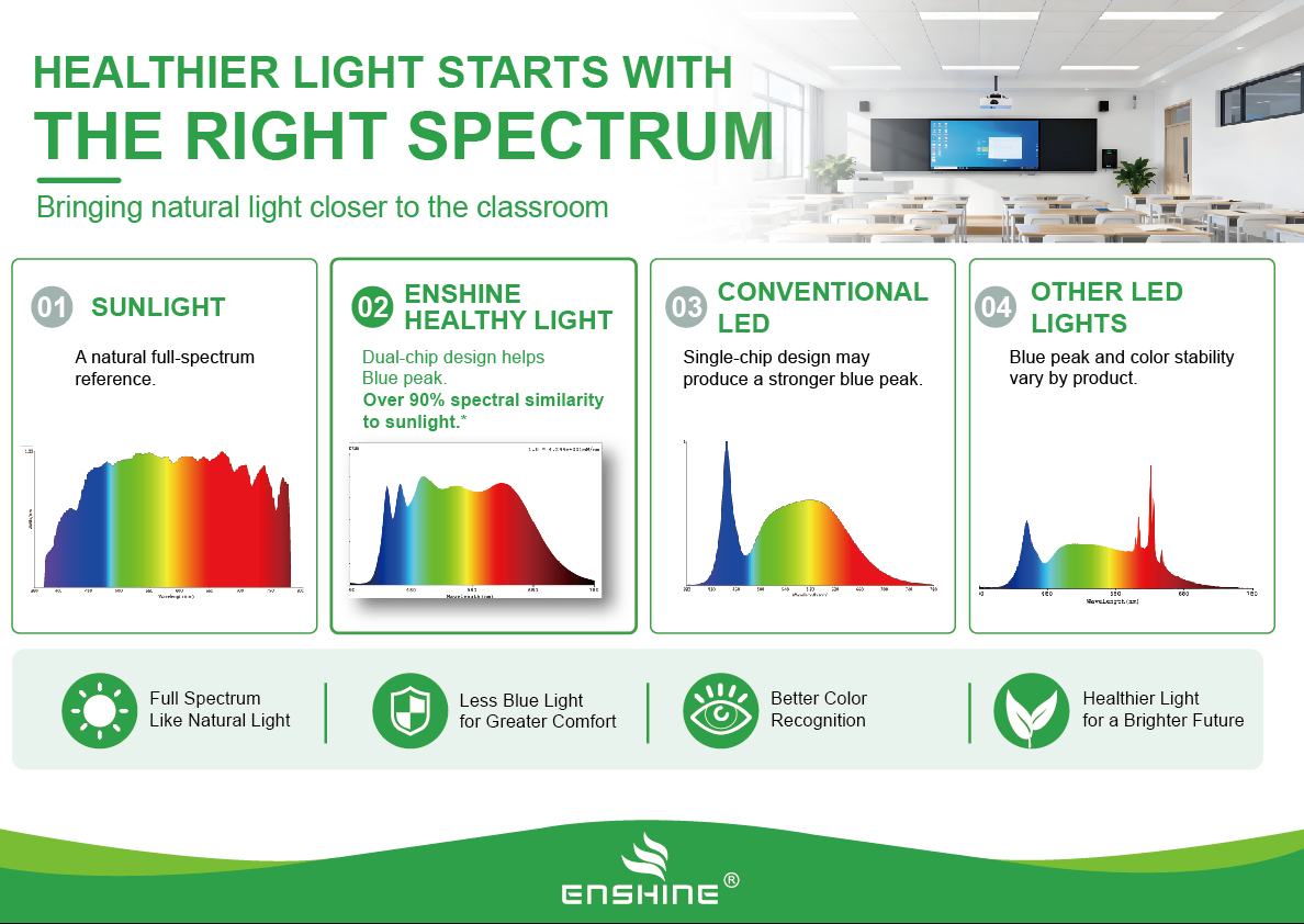 Full-Spectrum LED Classroom Lighting for Modern Schools | Enshine education lighting solutions