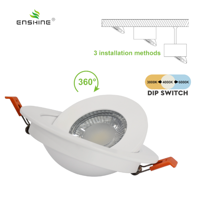 Rotatable Downlight Plastic LED 360° Rotatable Downlight Plastic