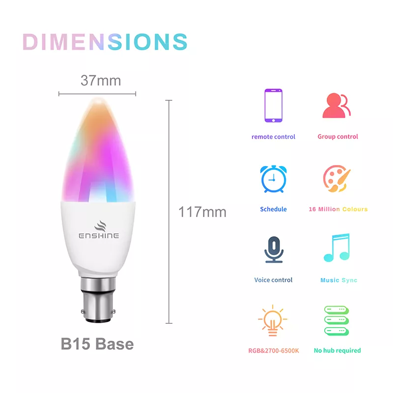 Smart Cabdle Light Bulb Commercial Smart Downlight Manufacturer