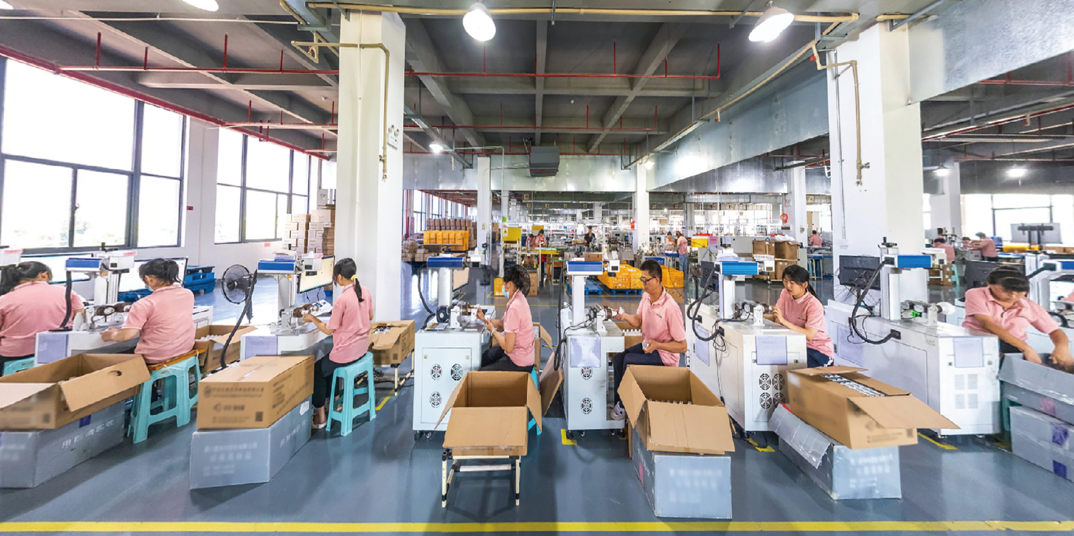 Lamp Print Production Lines Enshine Lighting factory