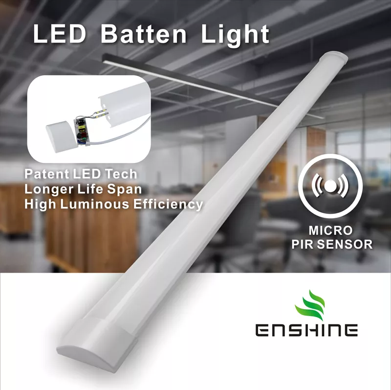 LED Batten Light with PIR Sensor | Motion Sensor Linear Light LED batten light linkable