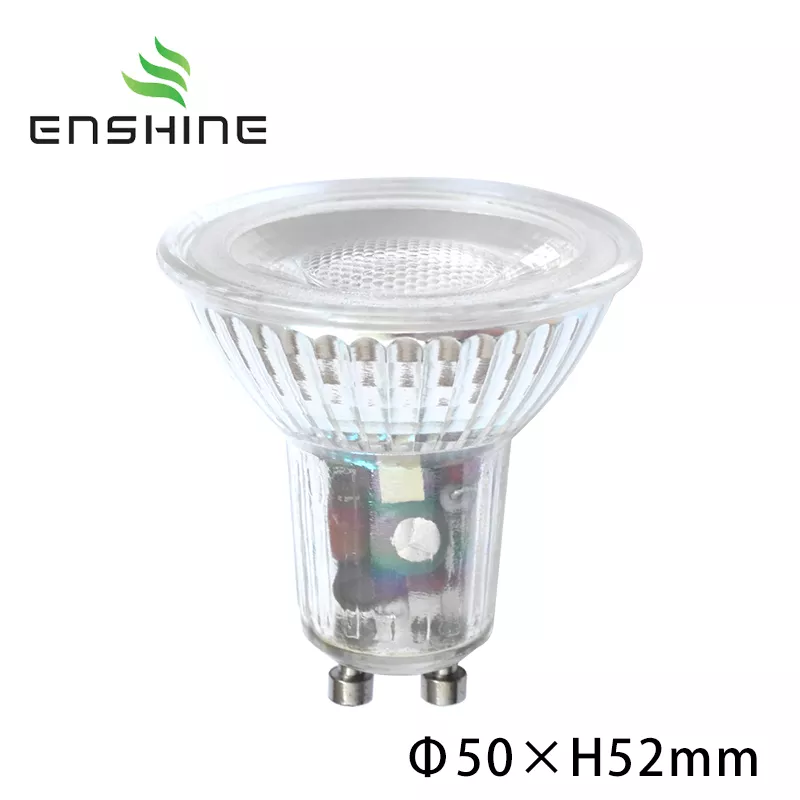 Glass LED Spotlight Bulb GU10 COB 38 Degree LED Spotlight Bulb