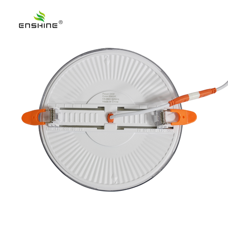 Double PC cover frameless panel light round frameless LED panel light
