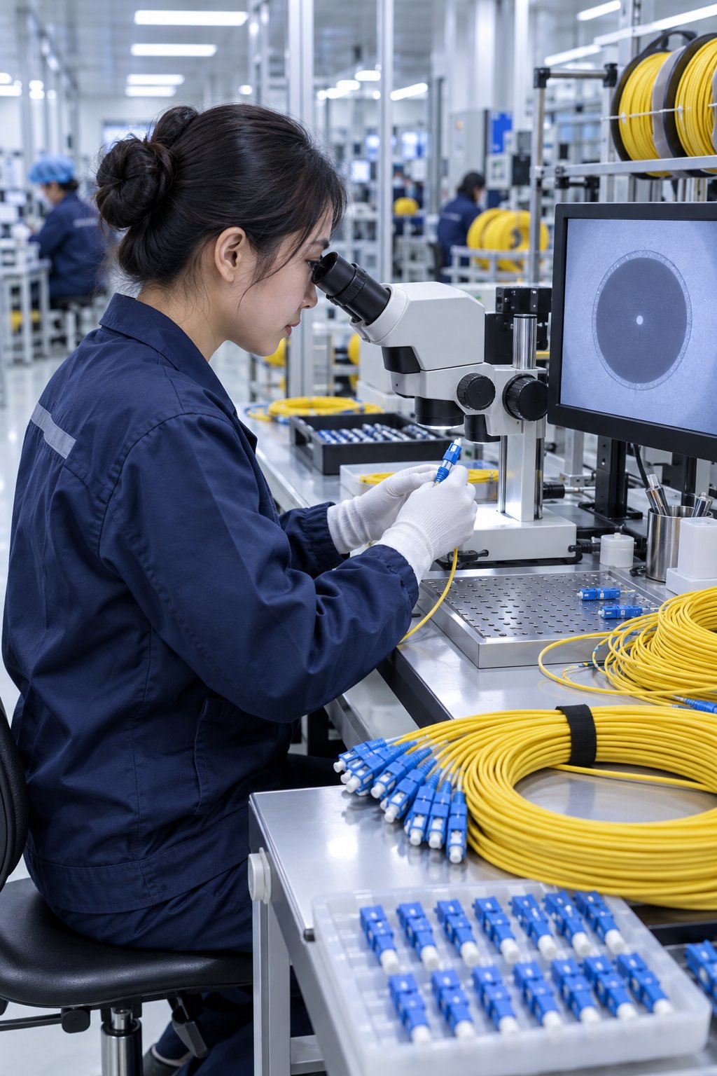 Nexora fiber optic factory quality control inspection