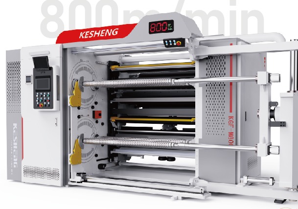 KGF-M800 Automatic Double Turret High Speed Slitting Machine four-axis