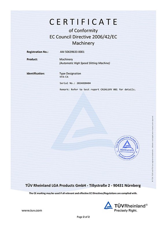 CE certificate of compliance (2)