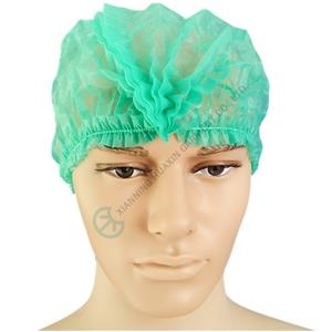 Single Or Double Elastic SMS Round Cap, Surgical Cap single elastic round cap